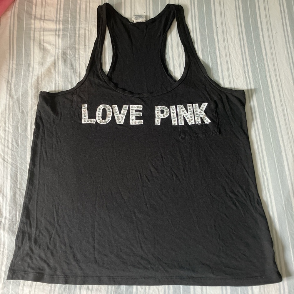 PINK women’s racerback tank medium